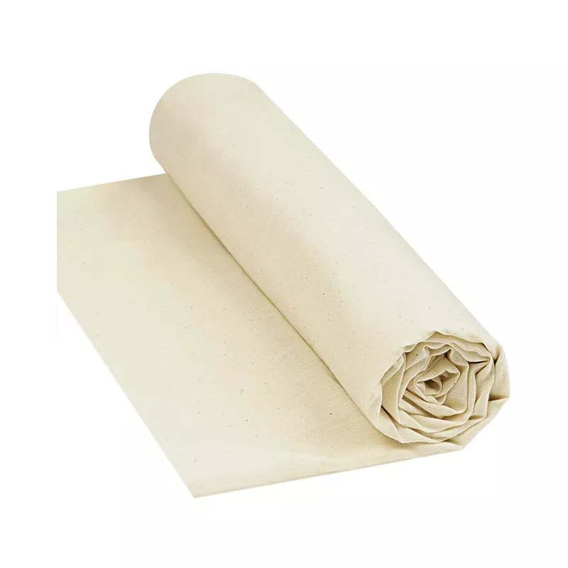 100% Cotton Muslin Fabric, 63 inch wide, available in 2, 5, or 10 yards, unbleached for sewing, apparel, and craft projects.