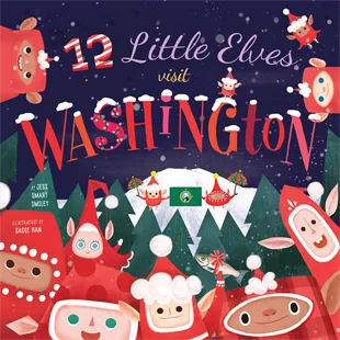 12 Little Elves Visit Washington - Book