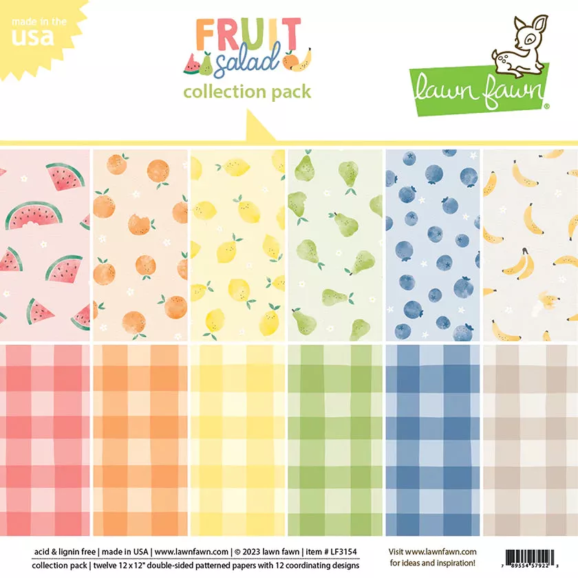 12x12 Paper: Lawn Fawn-Fruit Salad