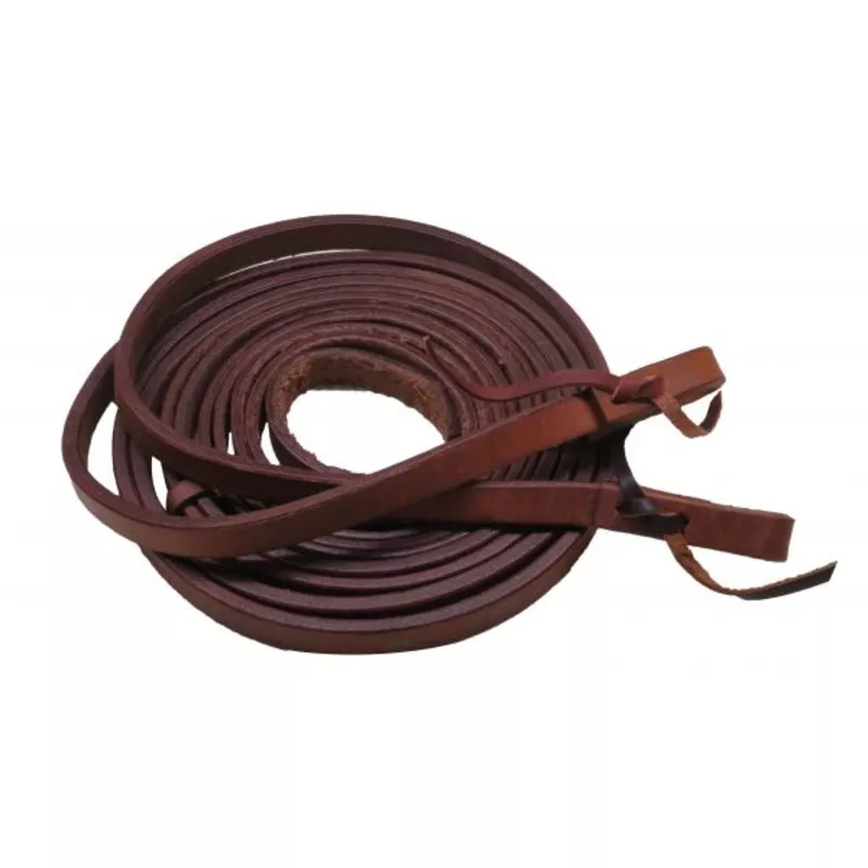 #19312: Showman5/8" x 8ft Argentina cow leather split reins