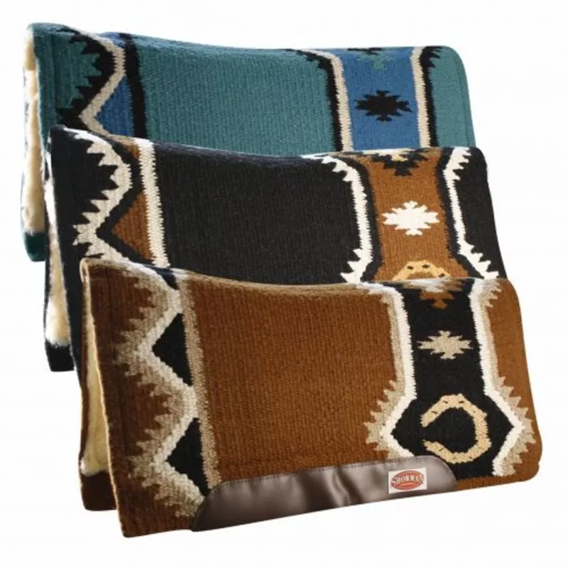 #6059: Showman 34" x 36" Contoured saddle pad Teal