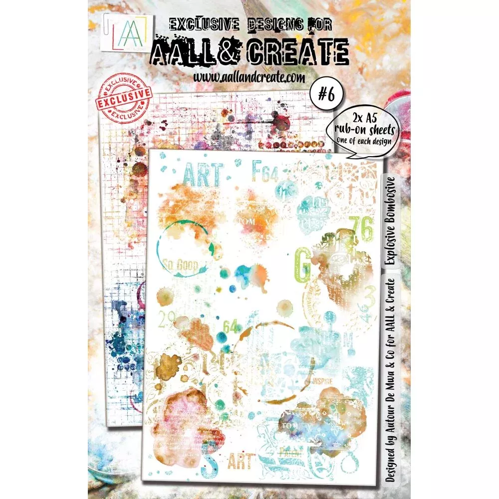 AALL And Create A5 Rub-Ons Explosive Bombosive #6
