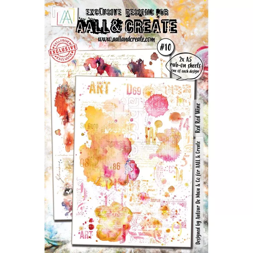 AALL And Create A5 Rub-Ons Red Red Wine #10