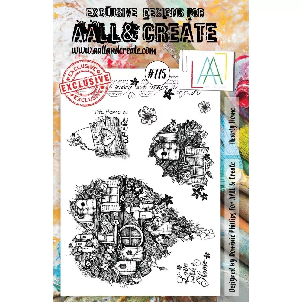 AALL & Create A6 Clear Stamp Set - Hearty Home, ALLTP775