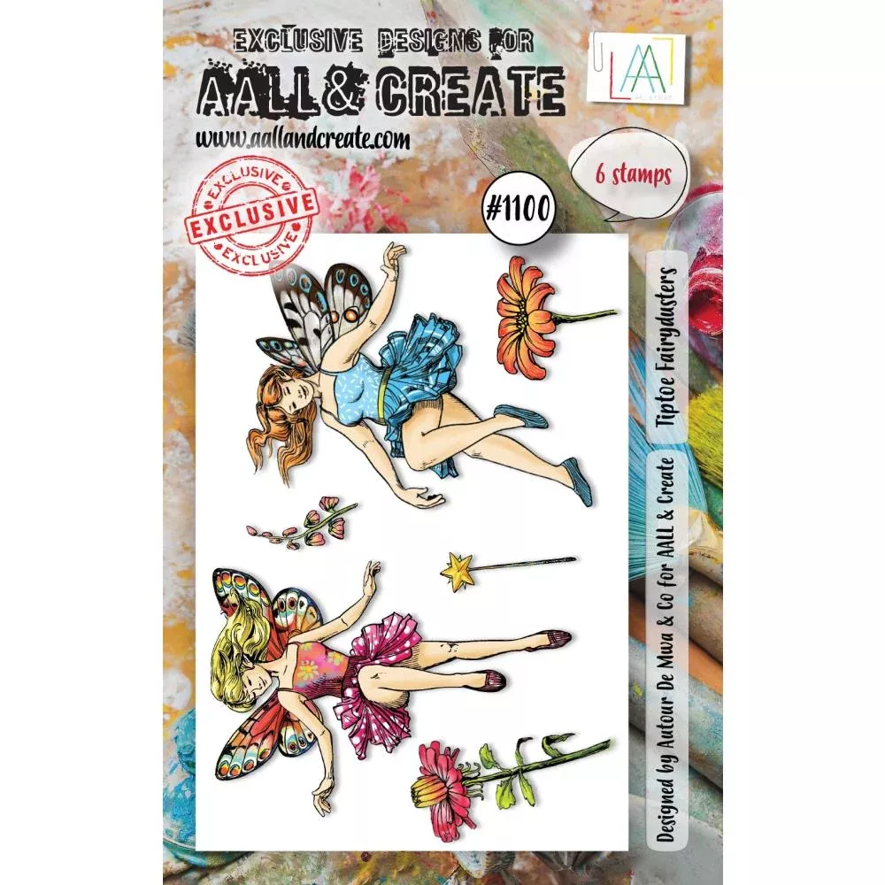 AALL & Create A7 Clear Stamp Set - Tiptoe Fairy Dusters, LLTP1100