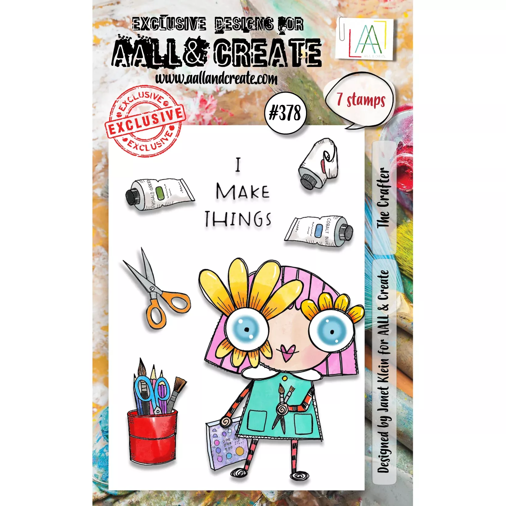 AALL & Create THE CRAFTER A7 Clear Stamp Set 378