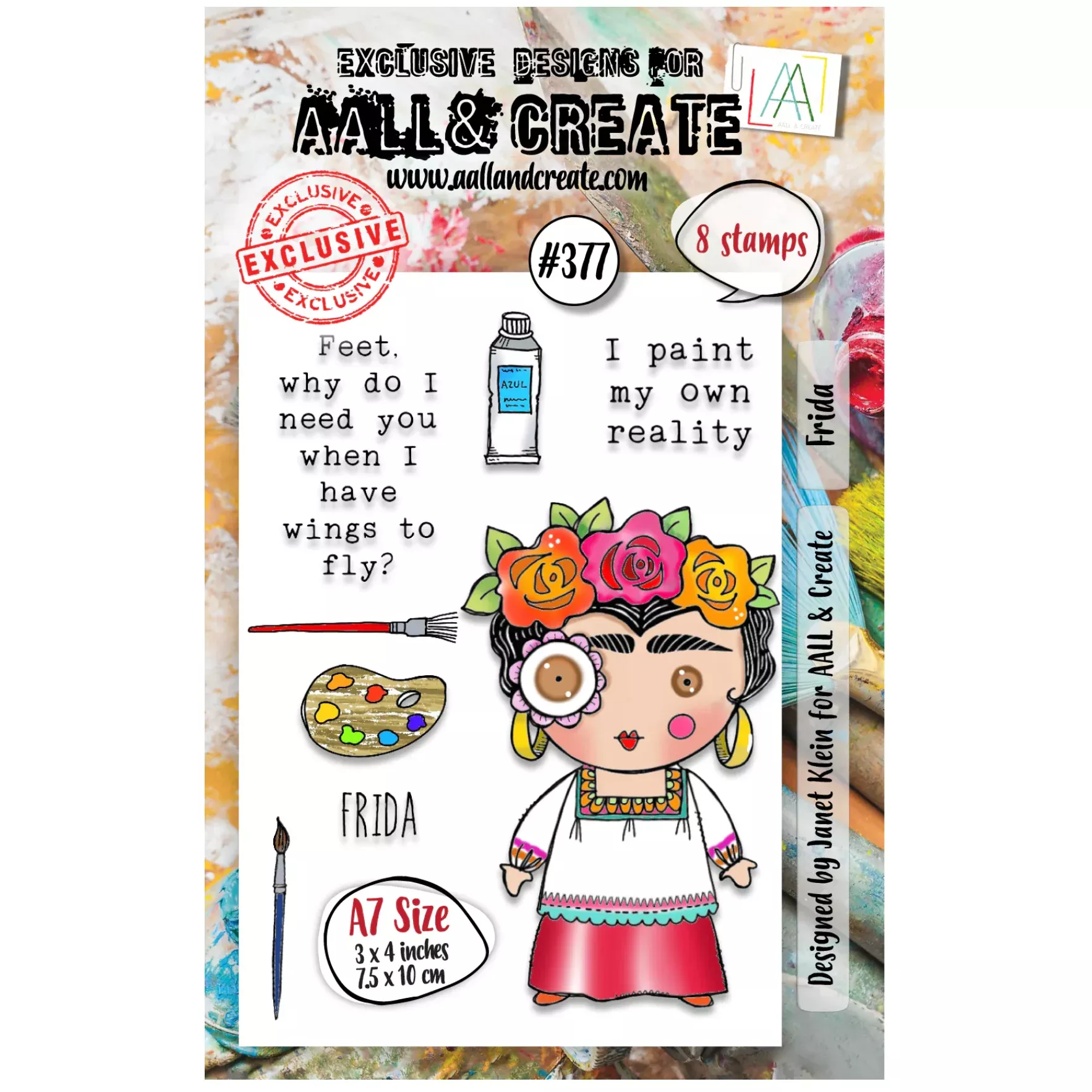 AALL & Create FRIDA A7 Clear Stamp Set 377