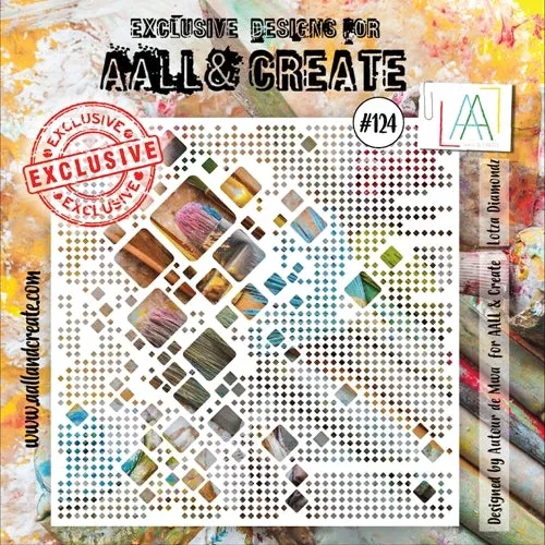 AALL & Create LOTZA DIAMONDZ 6x6 Stencil 124*
