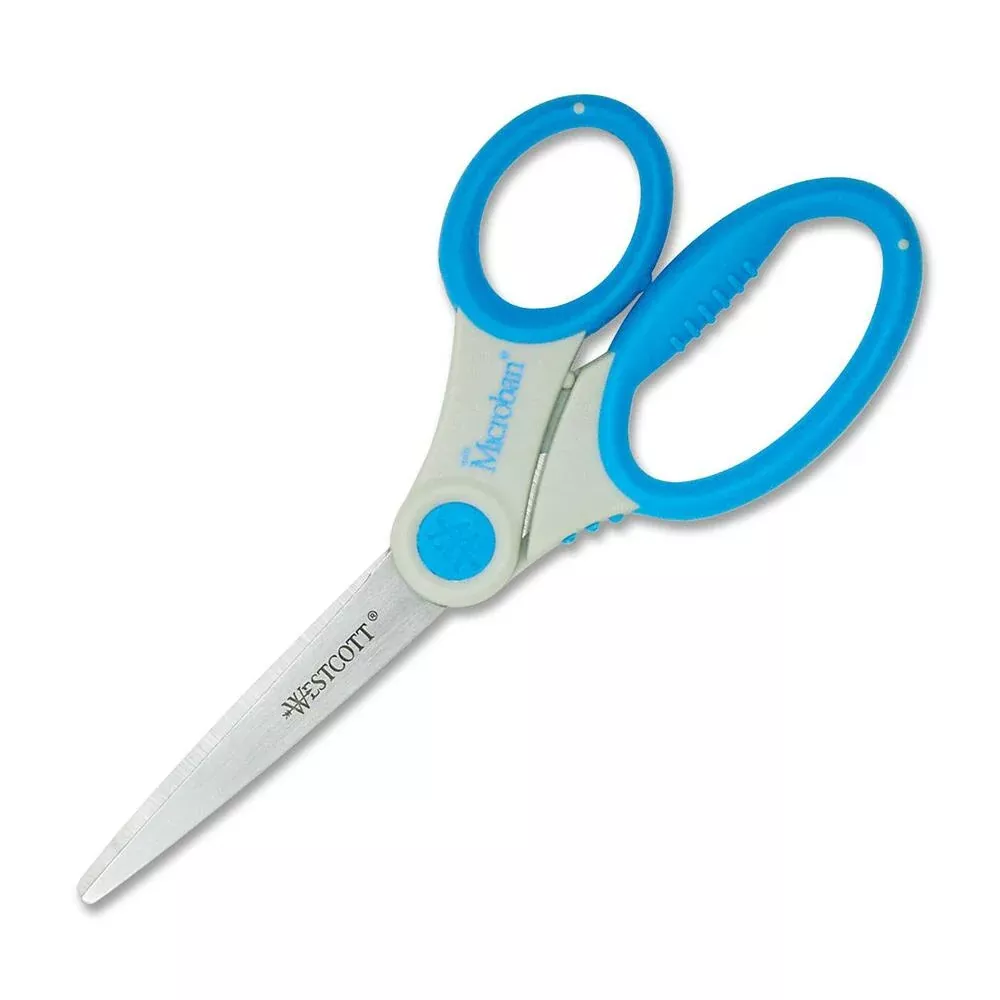 Acme United Corporation Scissors, Antimicrobial, 7" Straight, Assorted Handles