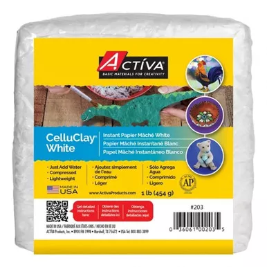 Activa White Celluclay Instant Paper Mache