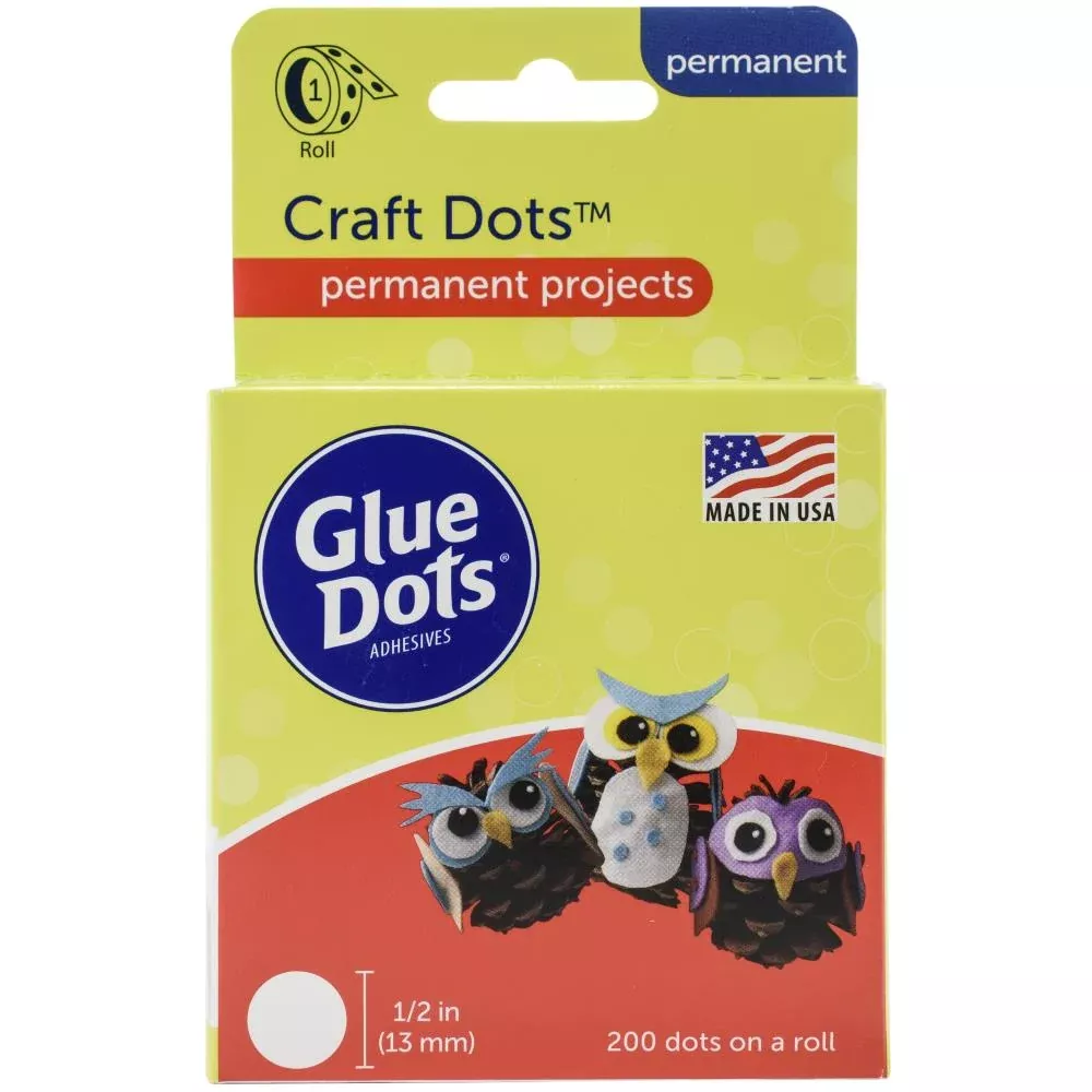 Adhesives: Glue Dots .5" Craft Dot Roll