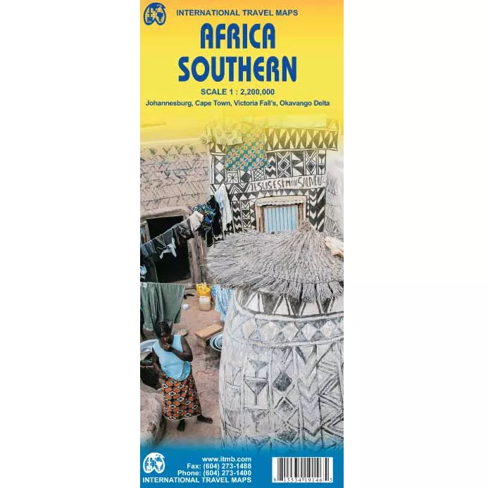 Africa Southern Travel Reference Map
