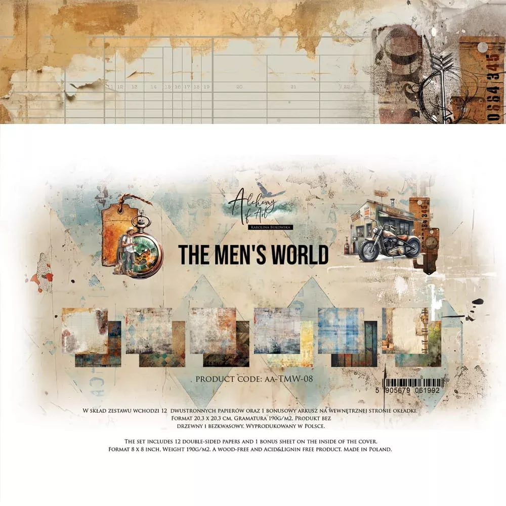 Alchemy of Art - 8X8 Paper Collection, The Men's World