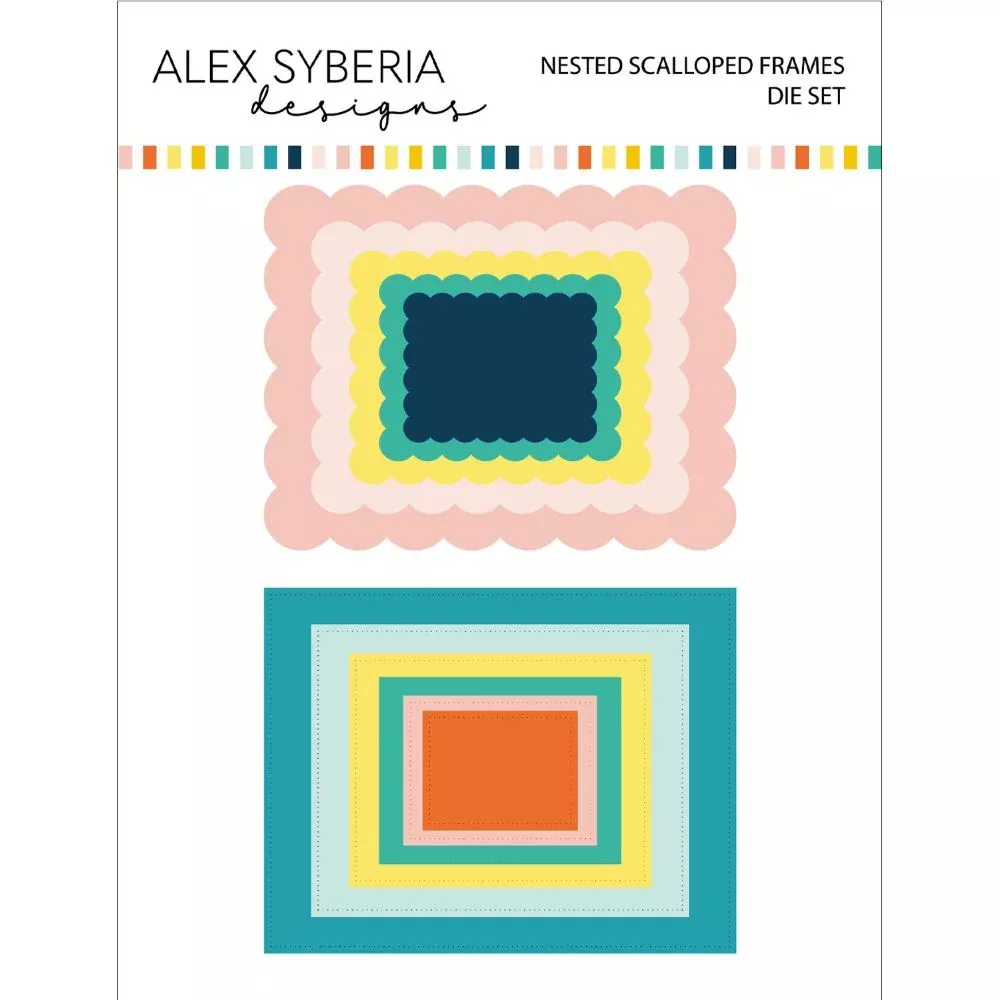 Alex Syberia Designs Nested Scalloped Frames Die Set
