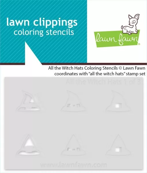 All the Witch Hats - Coloring Stencils - Lawn Fawn