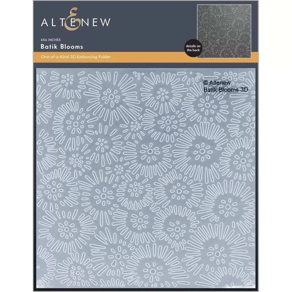 Altenew - 3D Embossing Folder - Batik Blooms