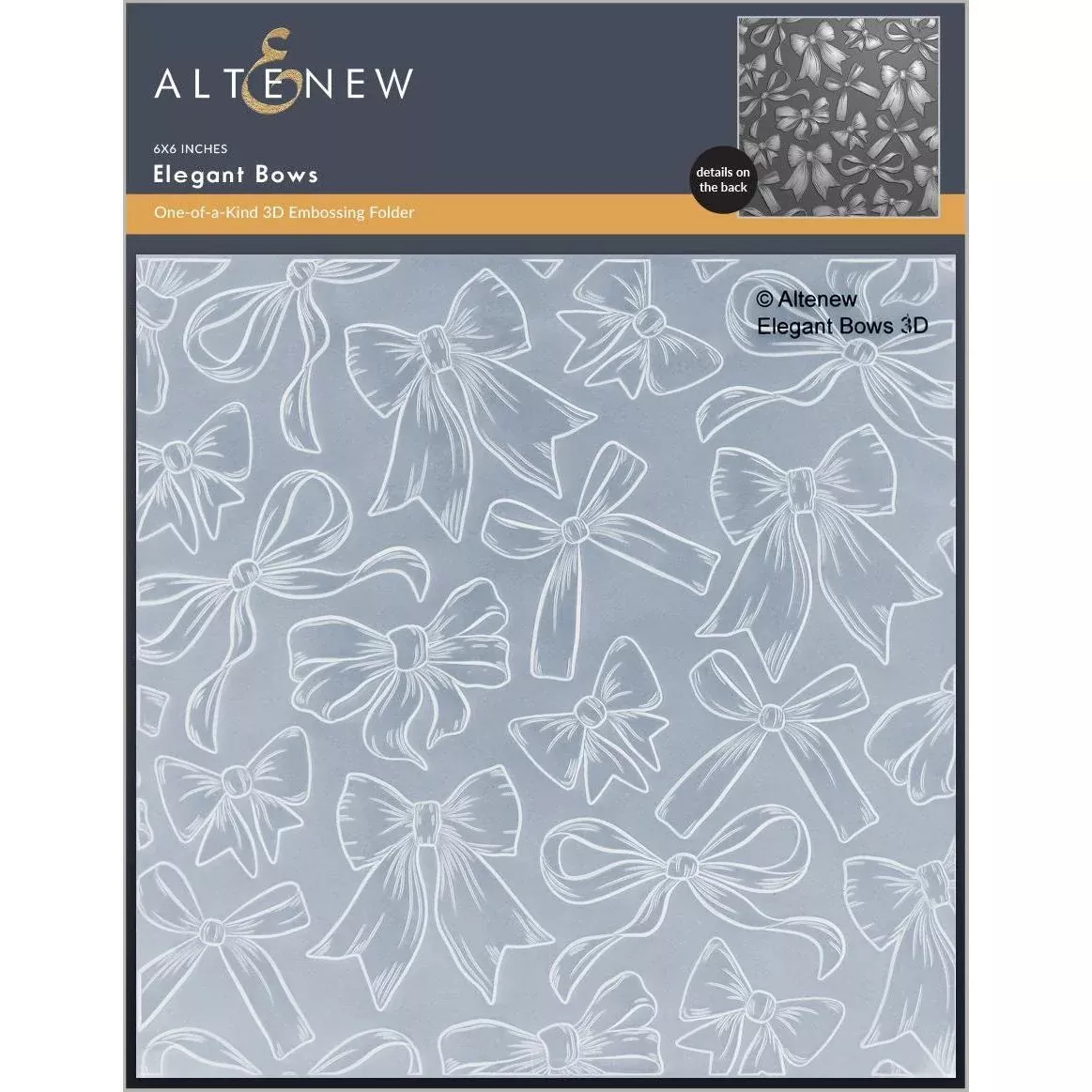 Altenew - 3D Embossing Folder - Elegant Bows