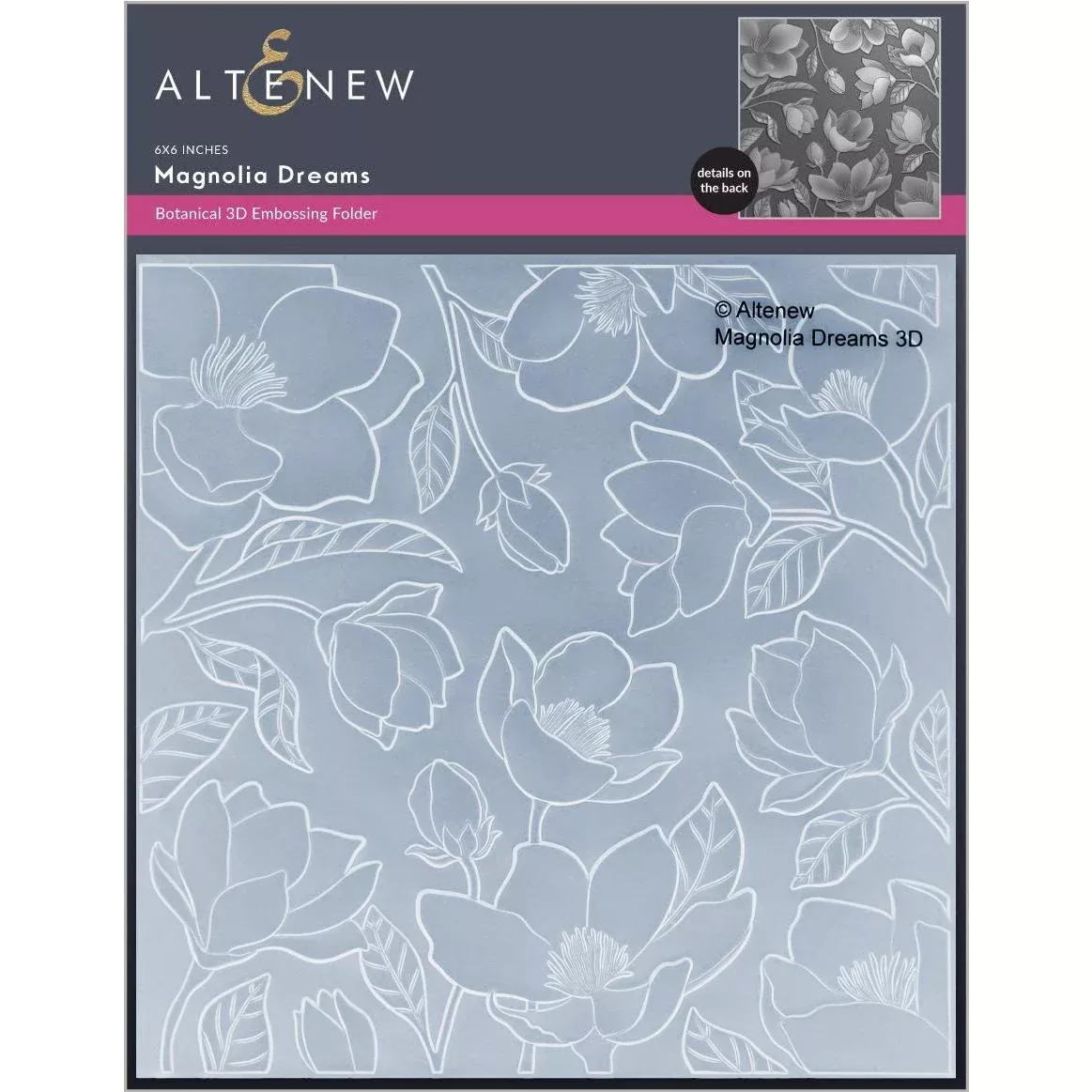 Altenew - 3D Embossing Folder - Magnolia Dreams