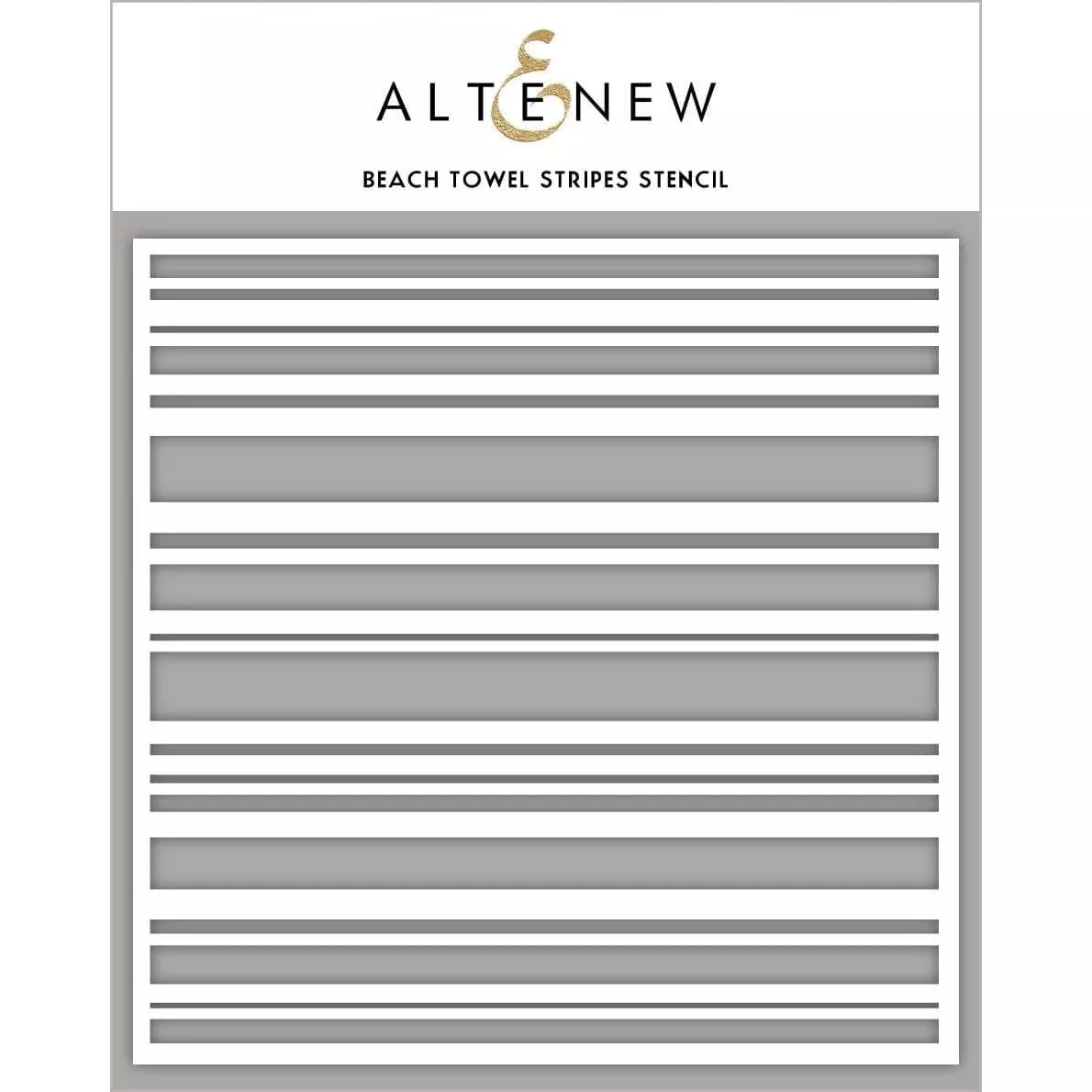 Altenew Beach Towel Stripes Stencil alt3451*