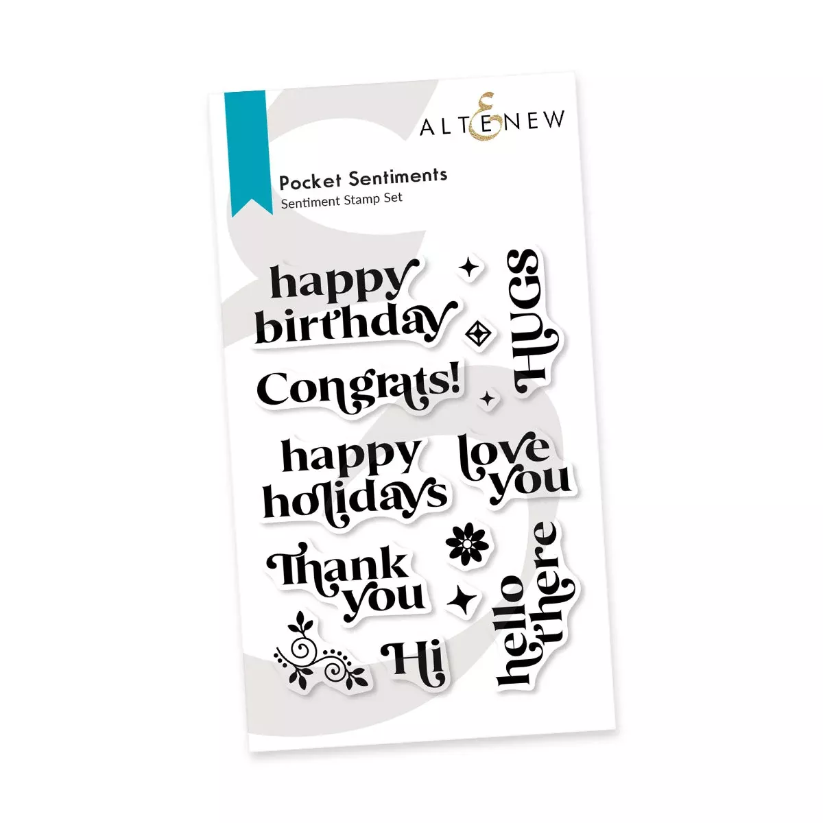 Altenew - Clear Stamps - Pocket Sentiments