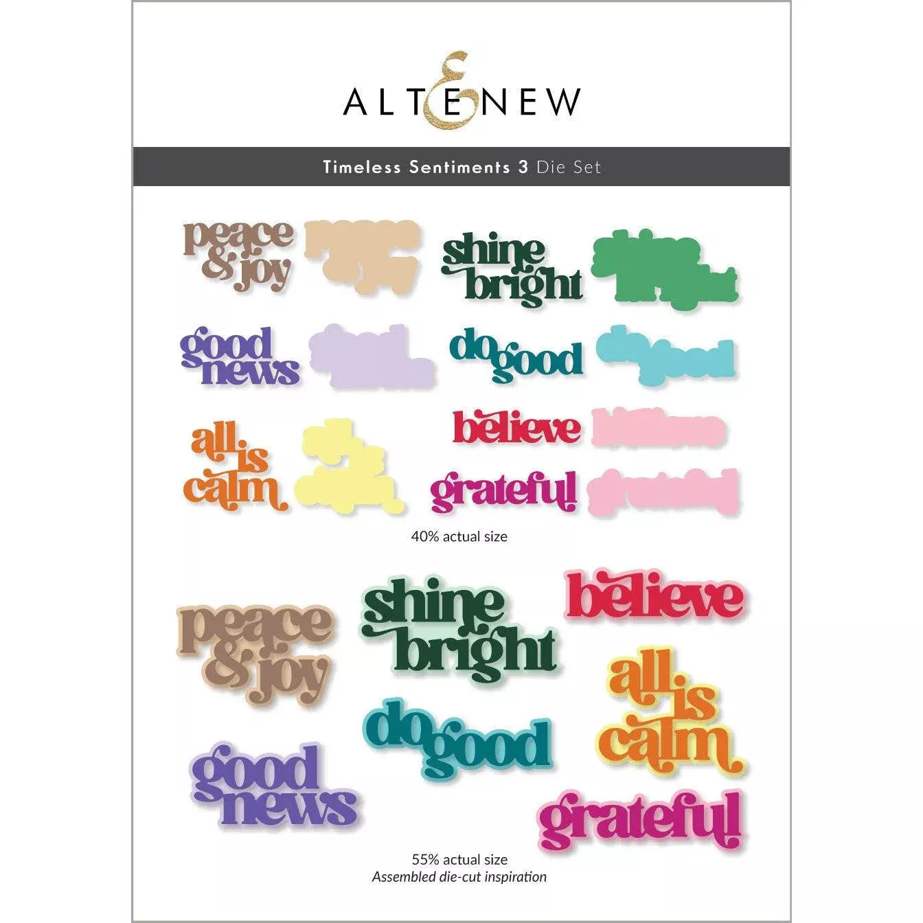 Altenew - Dies - Timeless Sentiments 3: Holiday Edition