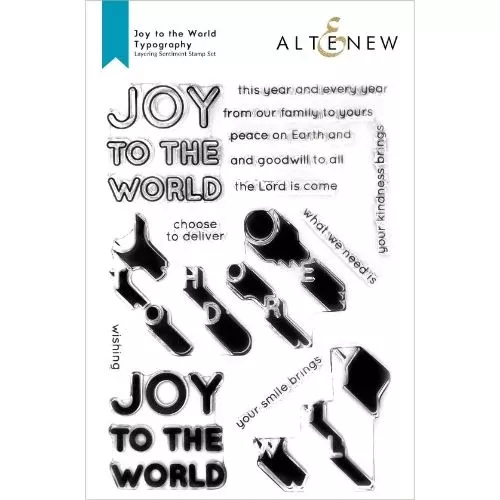 Altenew - Joy to the World Typography Stamp Set