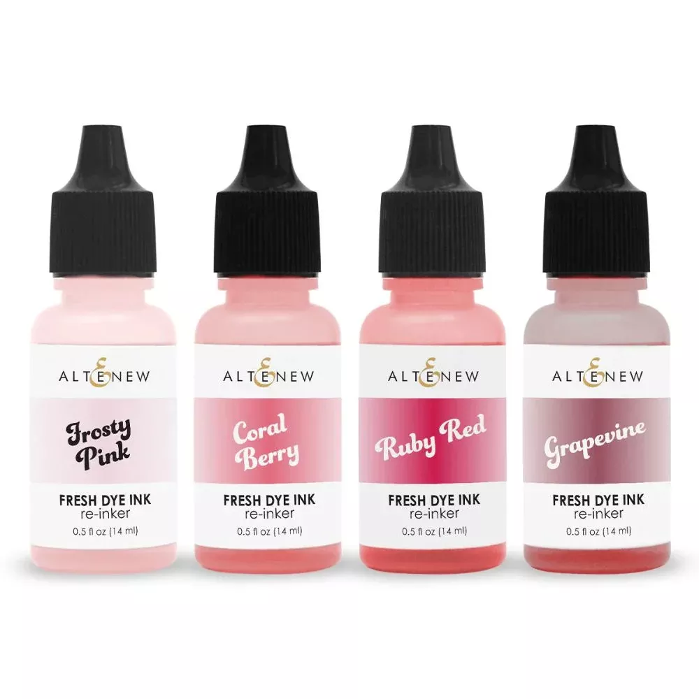 Altenew Red Cosmos Fresh Dye Ink Re-inker Bundle - Complete Bundle