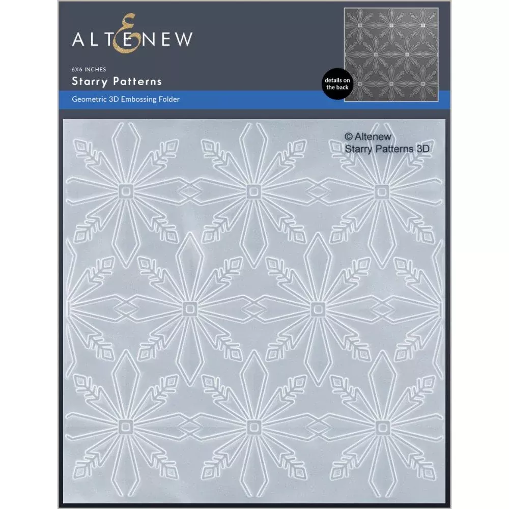 Altenew Starry Patterns 3D Embossing Folder