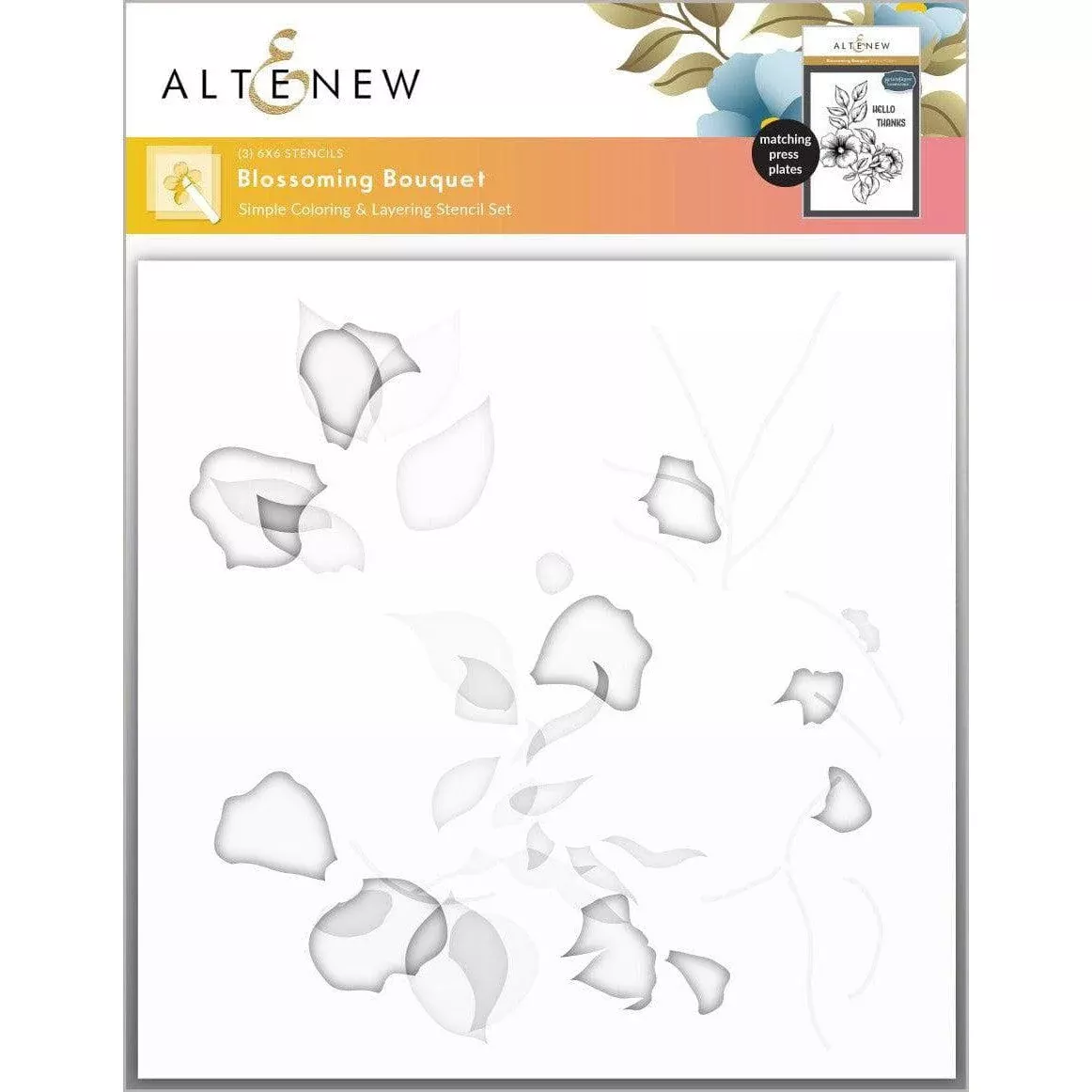 Altenew - Stencils - Blossoming Bouquet