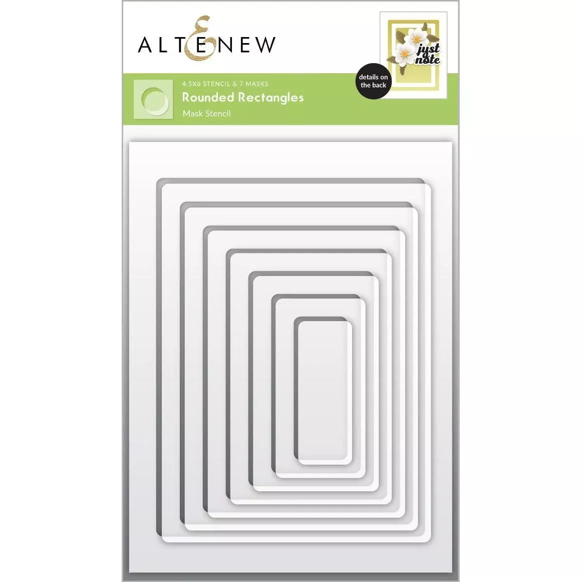 Altenew - Stencils - Rounded Rectangles Masks