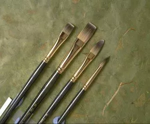 Alvin Synth Bristle Flat Brush