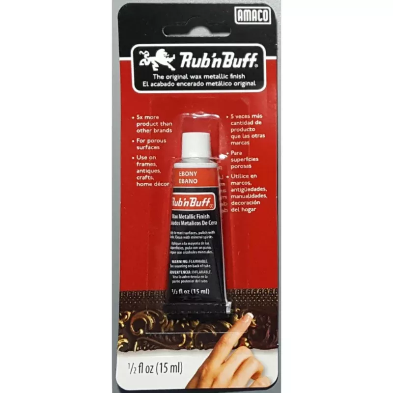 Amaco Rub 'N Buff, Ebony, 15ml