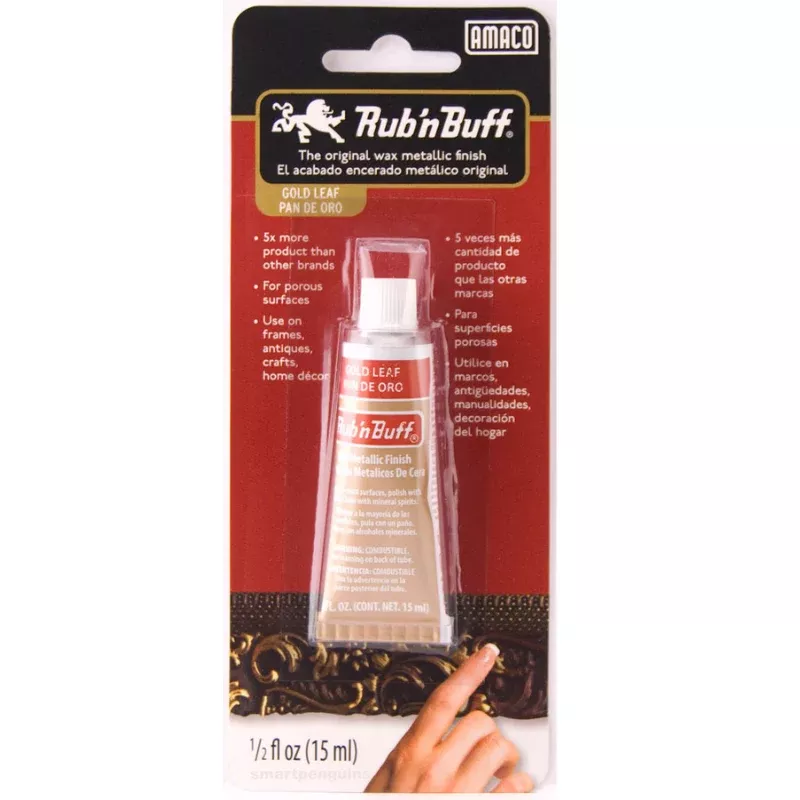 Amaco Rub 'N Buff, Gold Leaf, 15ml