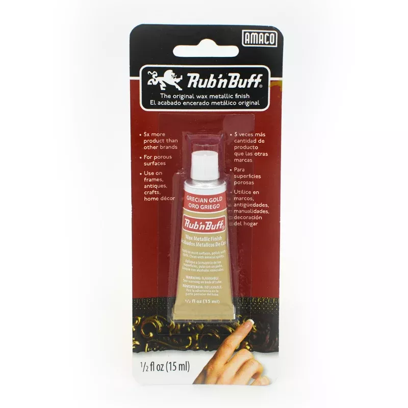 Amaco Rub 'N Buff, Grecian Gold, 15ml