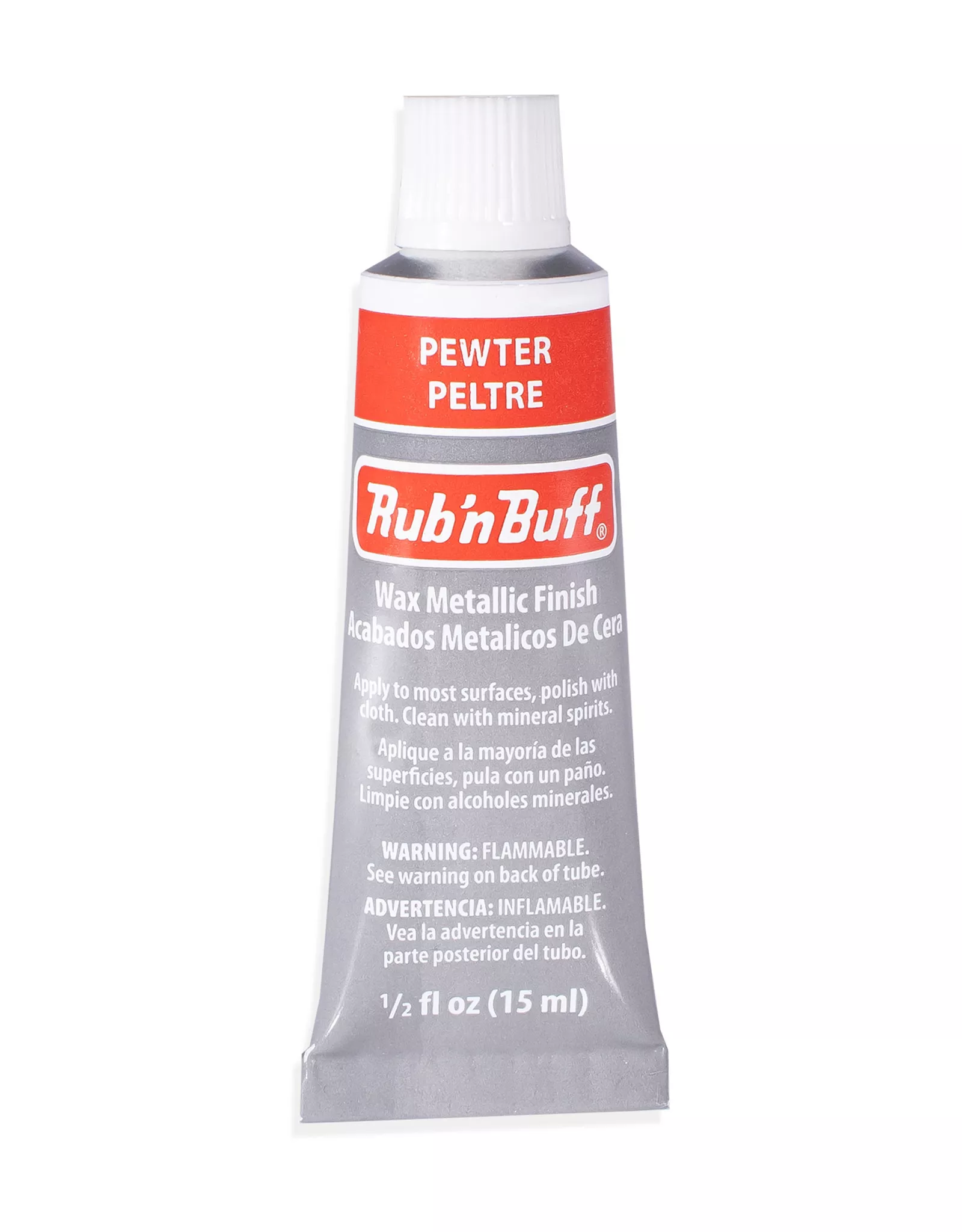 Amaco Rub n' Buff, Pewter 0.5oz