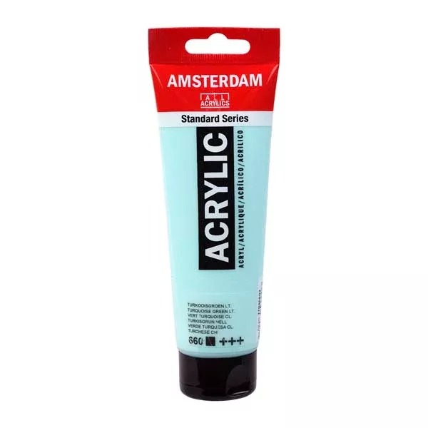 Amsterdam Acrylic Paint, 120ml - 660 - Turquoise Green Light
