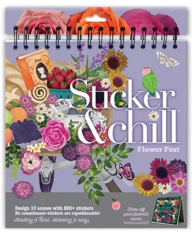 Ann Williams Sticker & Chill Flower Fest Sticker Book