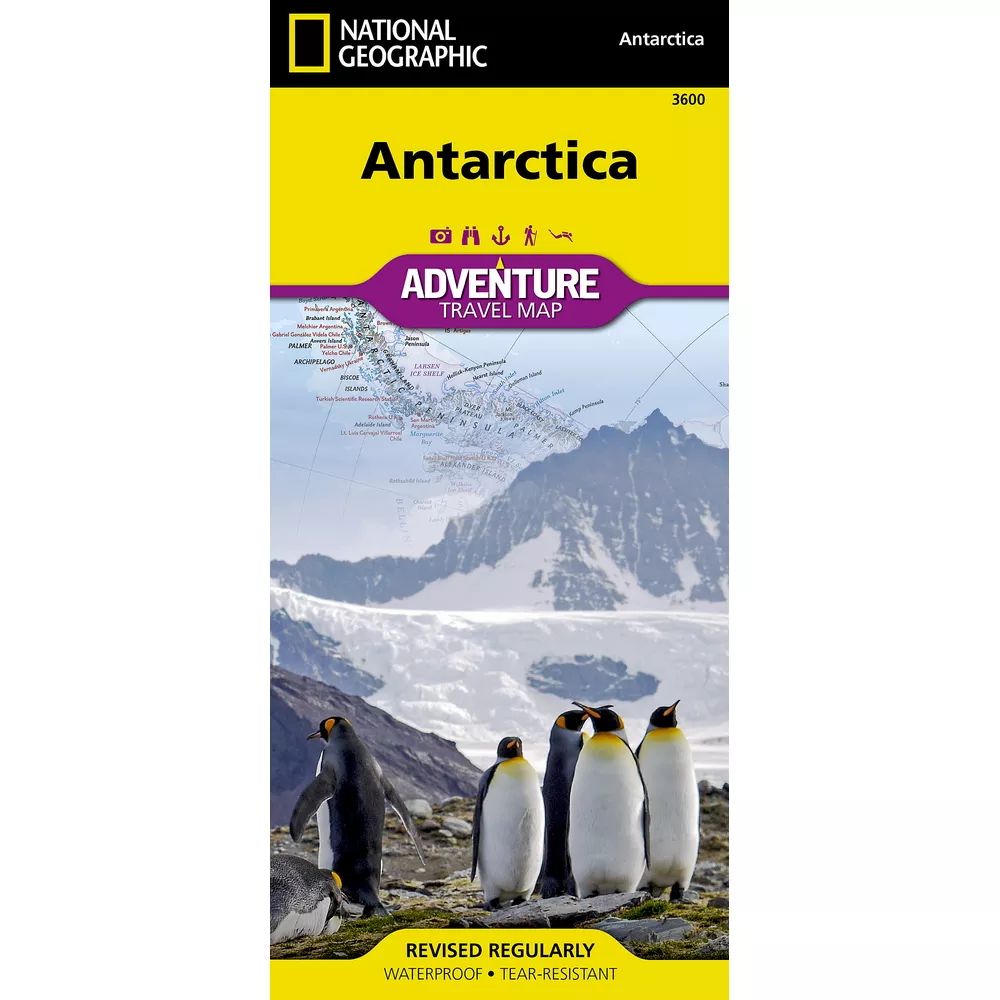 Antarctica Adventure Travel Map 3600