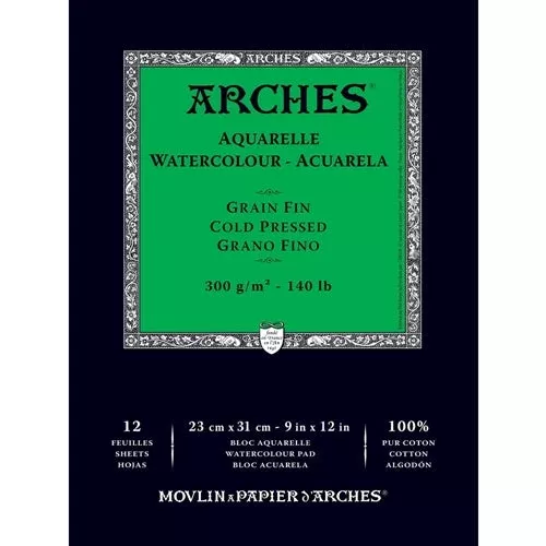 Arches COLD PRESSED WATERCOLOR PAD 140lb 1795092