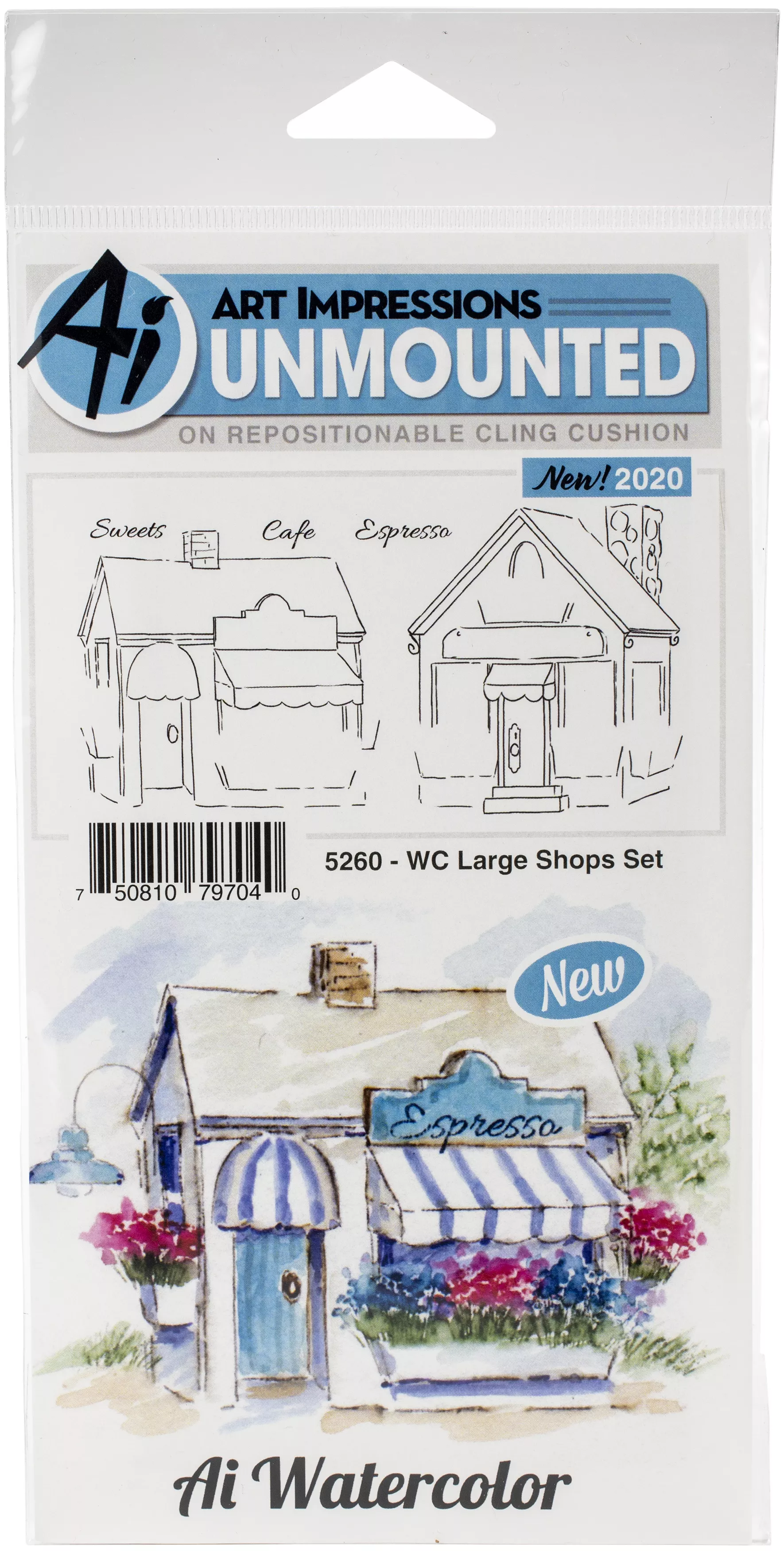 Art Impressions Rubber Stamps -WC Large Shops