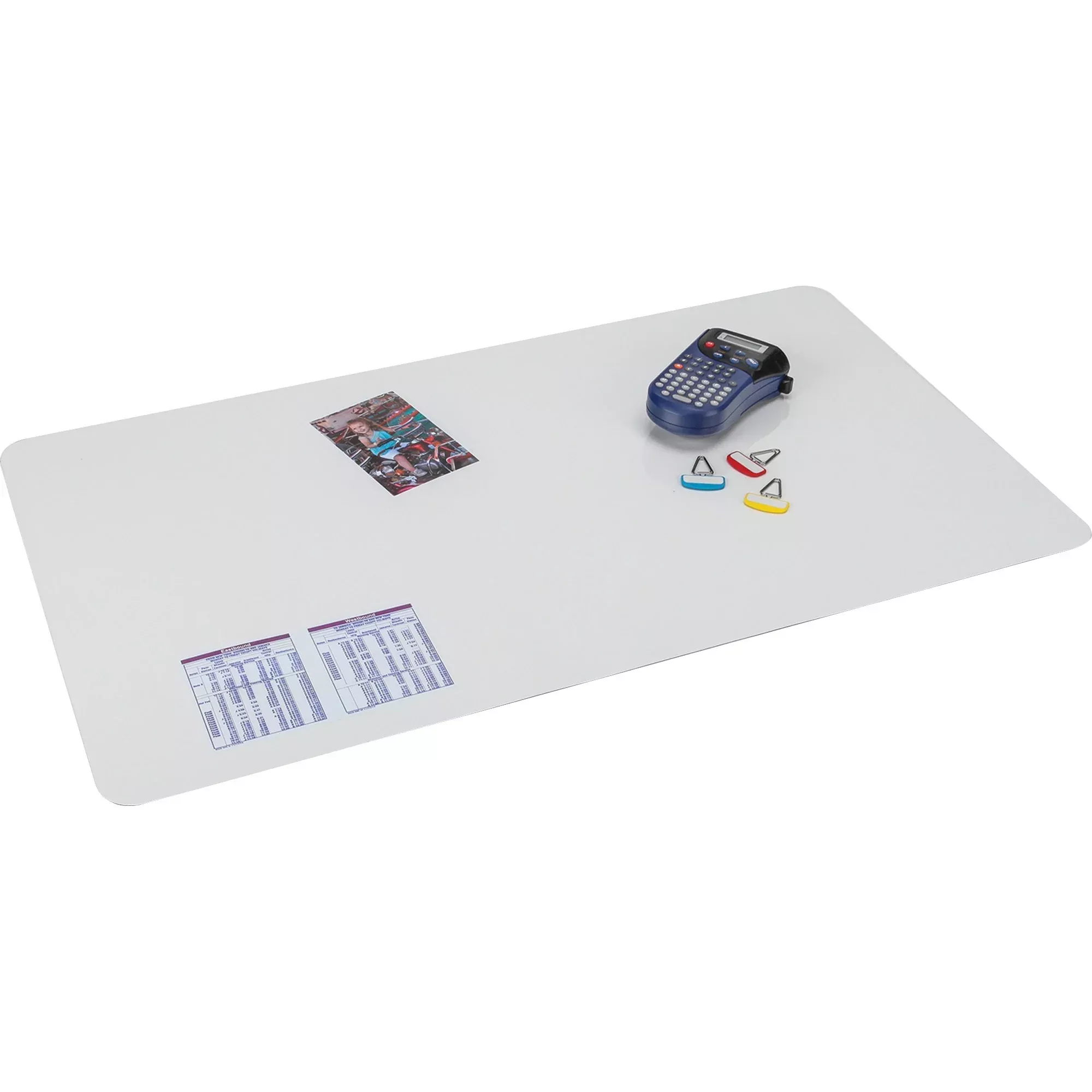 Artistic Antimicrobial Desk Pads, 19"x24", Clear