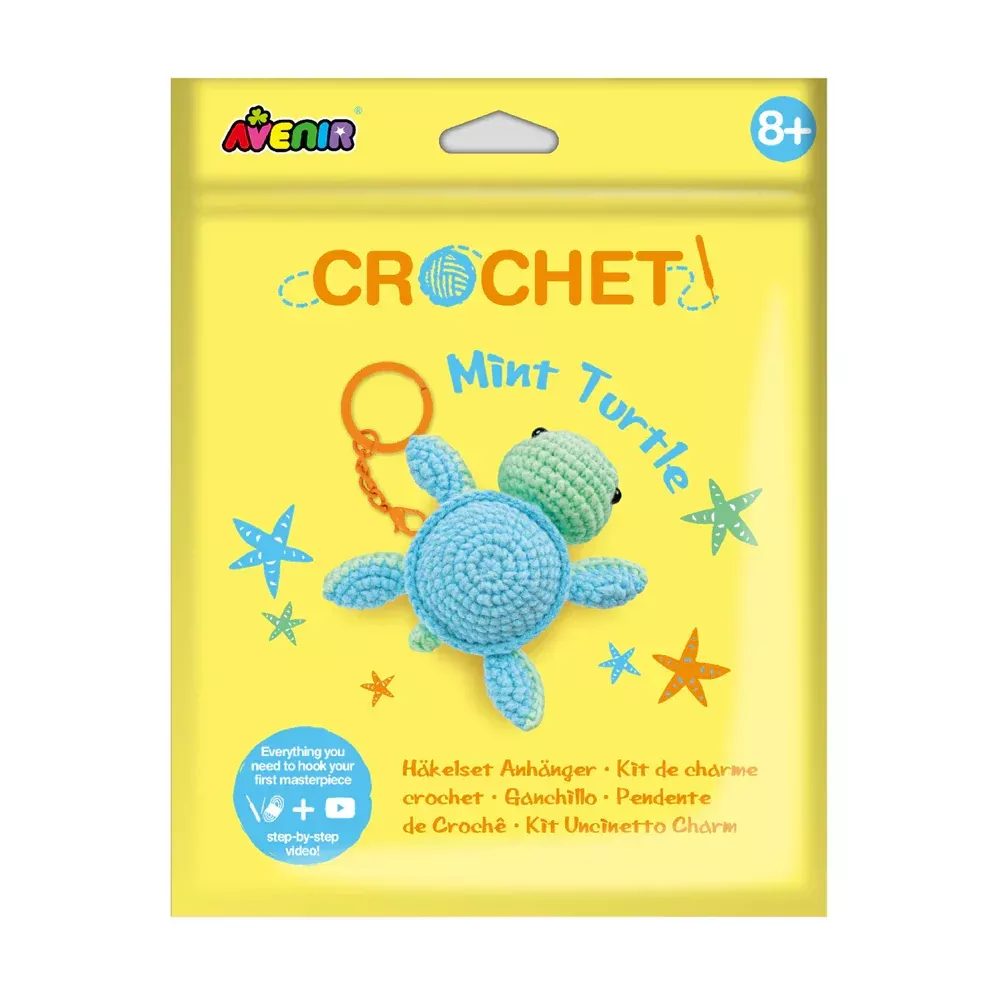 Avenir Crochet Keychain Mint Turtle