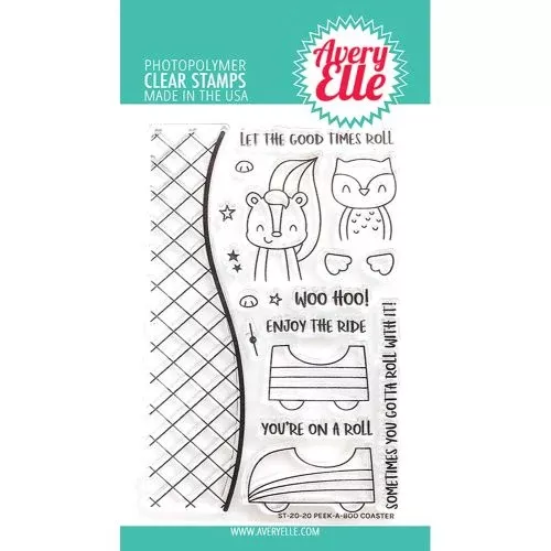 Avery Elle - Peek-A-Boo Coaster Clear Stamps