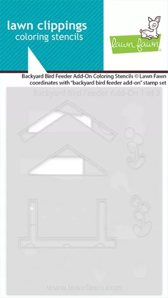 Backyard Bird Feeder Add-On - Coloring Stencils - Lawn Fawn