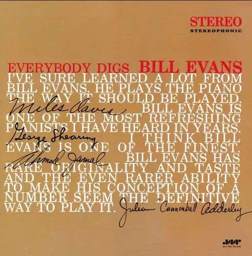 Bill Evans - Everybody Digs Bill Evans LP (180g, Limited Edition)