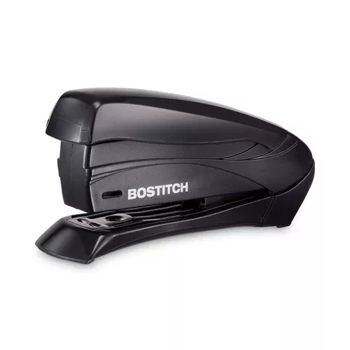 Bostitch 1493 Inspire Spring-Powered Half-Strip Compact Stapler, 15-Sheet Capacity, Black