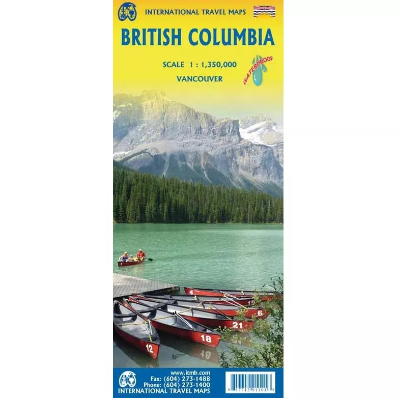 British Columbia Travel Map