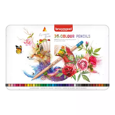 Bruynzeel Expressions Colored Pencil Set, 36 Colors