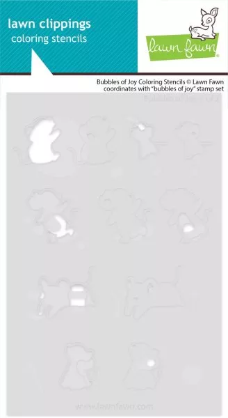 Bubbles of Joy - Coloring Stencils - Lawn Fawn