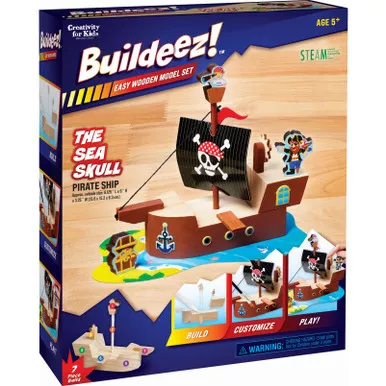 Buildeez Sea Skull Pirate Ship Kit